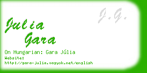 julia gara business card