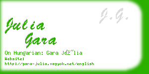 julia gara business card
